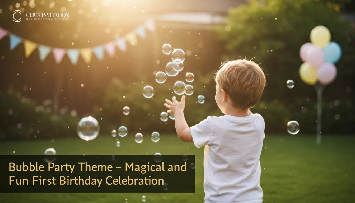 Bubble Party Theme – Magical and Fun First Birthday Celebration