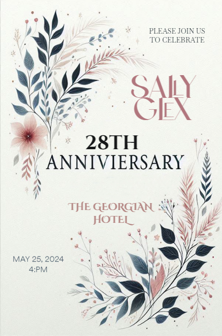 Anniversary 52 invitation template