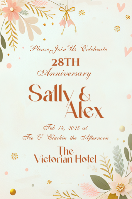 Anniversary71 invitation template