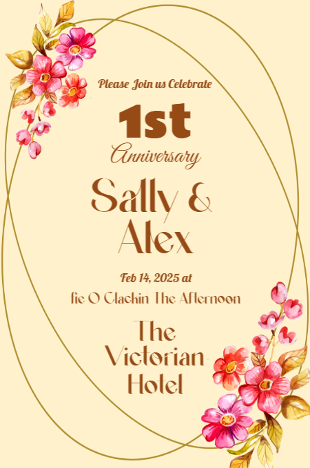 Anniversary72 invitation template