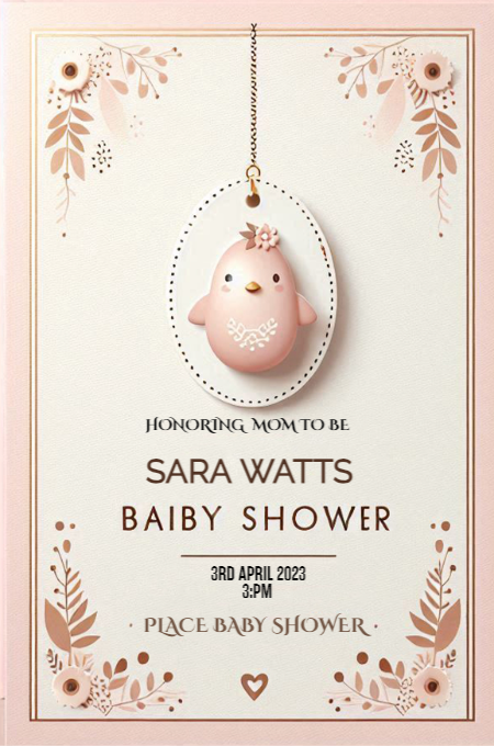 BABAY SHOWER 69 invitation template