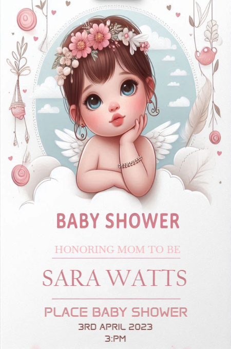 BABY SHOWER 67 invitation template