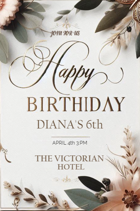 BIRTHDAY 26 invitation template
