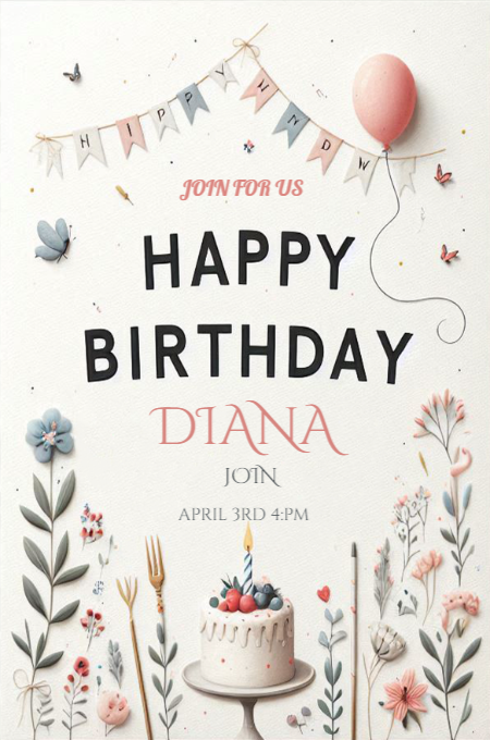 BIRTHDAY 29 invitation template