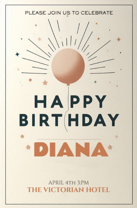 BIRTHDAY 52 invitation template