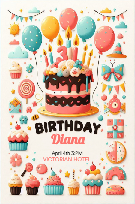 BIRTHDAY 60 invitation template
