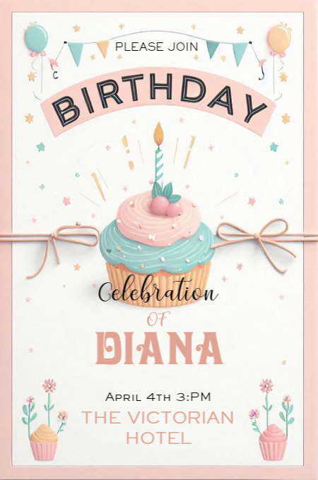 BIRTHDAY 62 invitation template