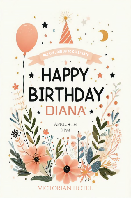 BIRTHDAY 67 invitation template