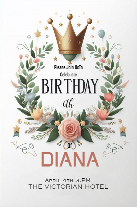 BIRTHDAY 69 invitation template