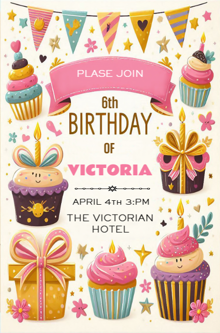 BIRTHDAY 80 invitation template