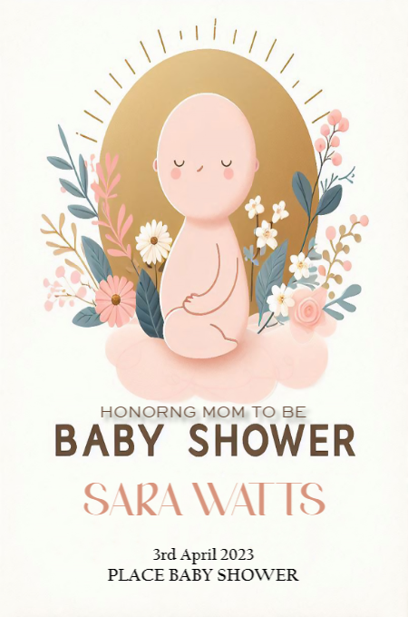 Baby Shower 113 invitation template