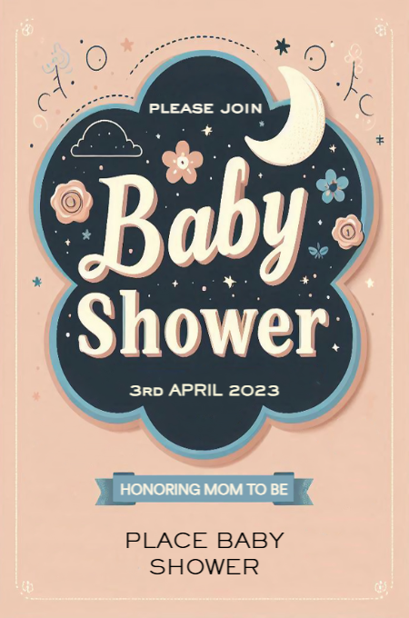 Baby Shower 119 invitation template