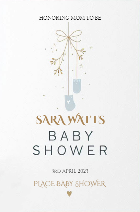 Baby Shower 83 invitation template