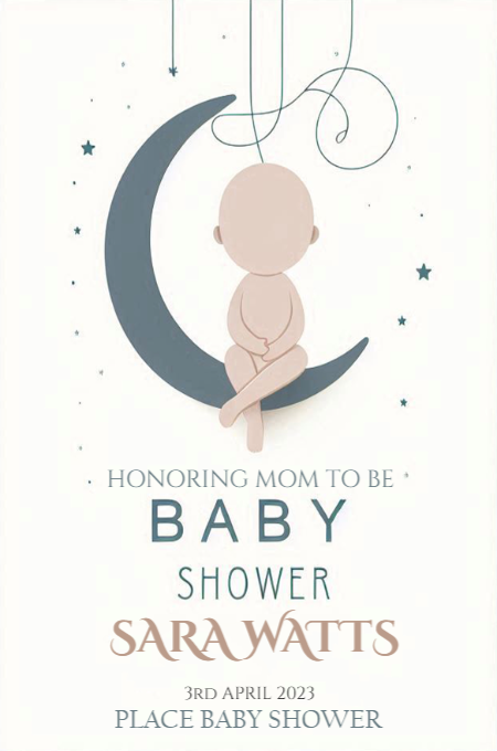 Baby Shower 84 invitation template