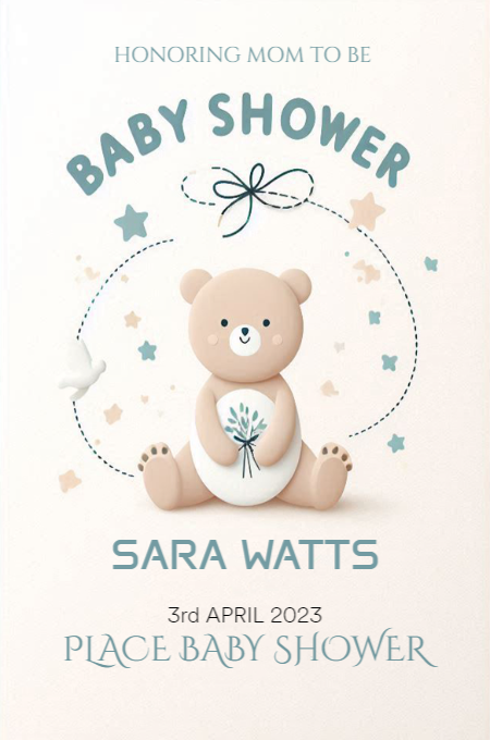 Baby Shower 85 invitation template