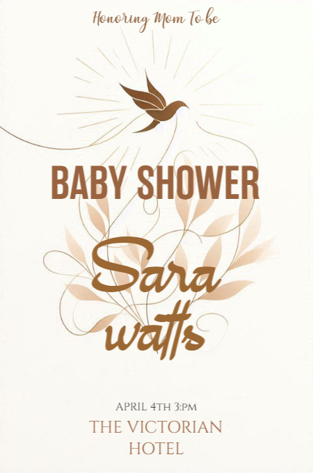 Baby Shower 92 invitation template