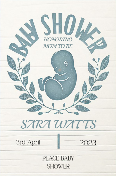 Baby Shower 97 invitation template