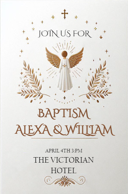 Baptism 28 invitation template