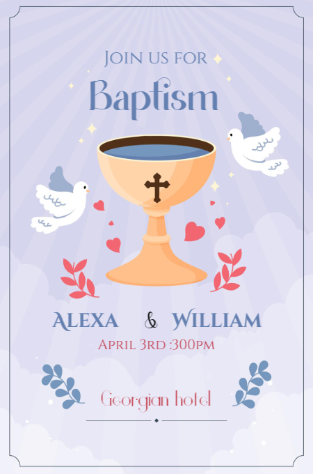 Baptism Template 13 invitation template