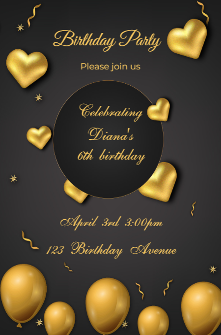 Birthday 9 invitation template