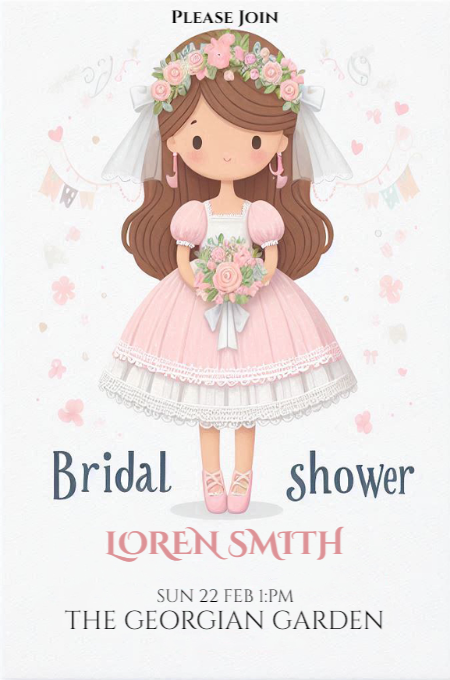 Bridal shower 29 invitation template