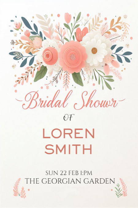 Bridal shower 34 invitation template