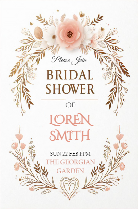 Bridal shower 37 invitation template
