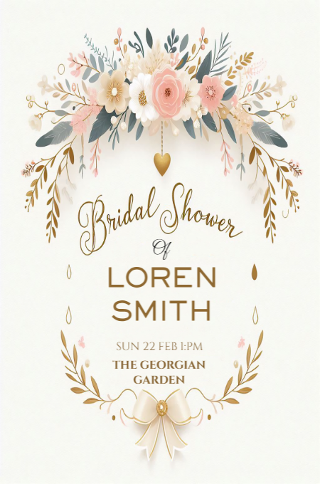 Bridal shower 38 invitation template