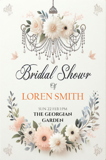 Bridal shower 46 invitation template