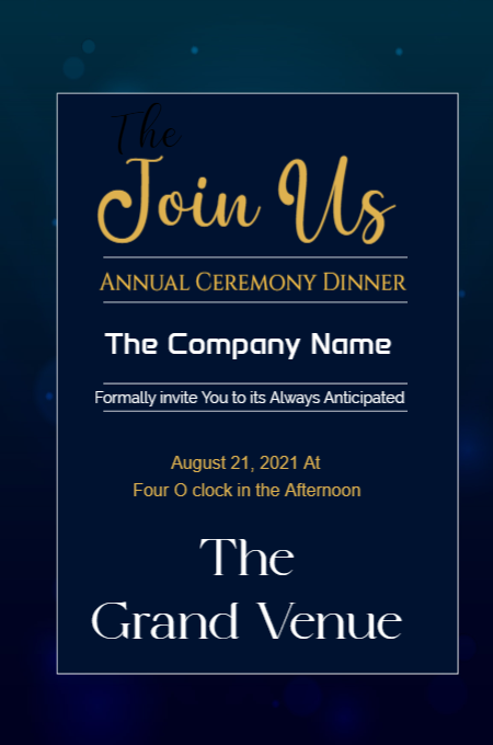 Corporate 2 invitation template