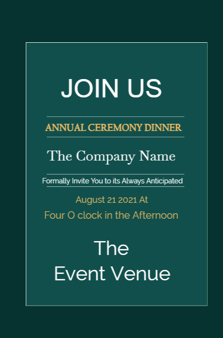 Corporate New 2 invitation template