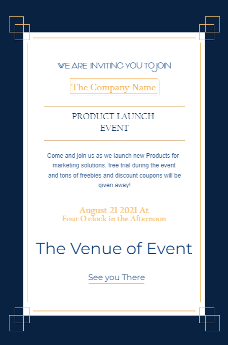 Corporate New 5 invitation template