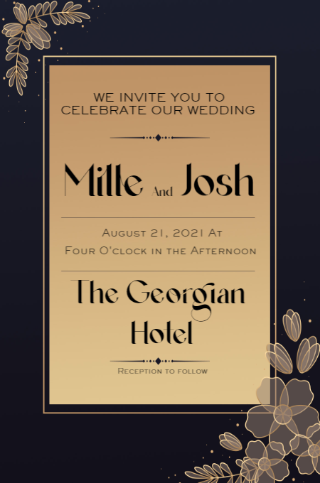 Template 8 invitation template