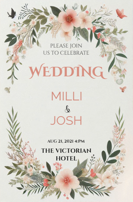 Wedding 101 invitation template