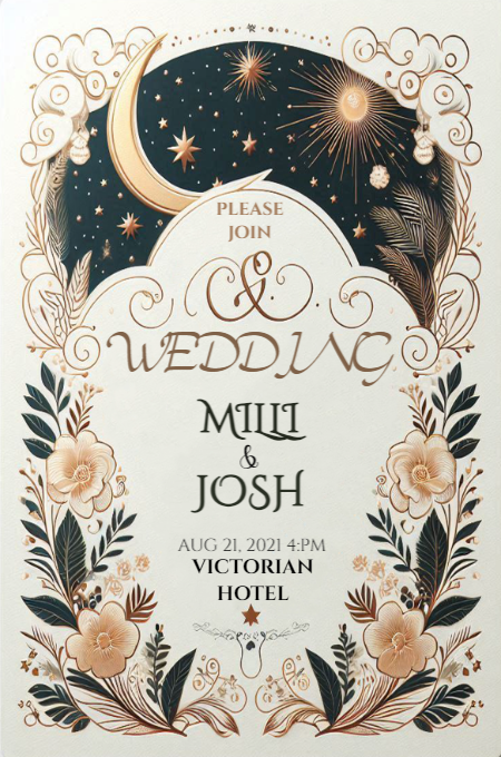 Wedding 103 invitation template