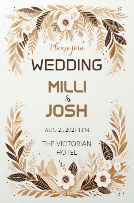 Wedding 108 invitation template