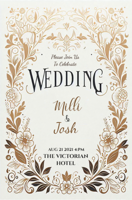 Wedding 114 invitation template