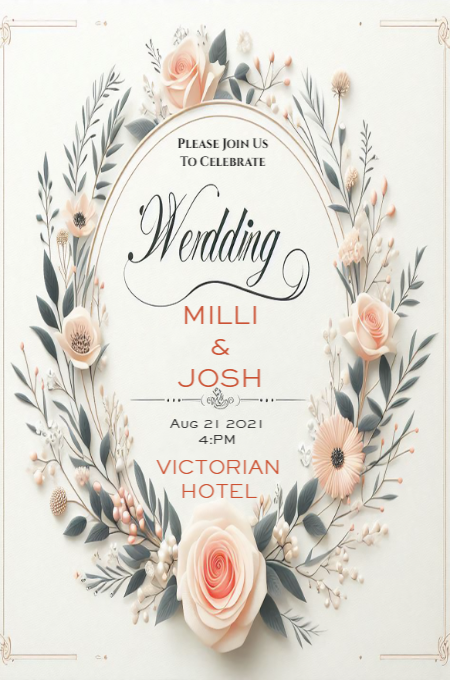 Wedding 115 invitation template