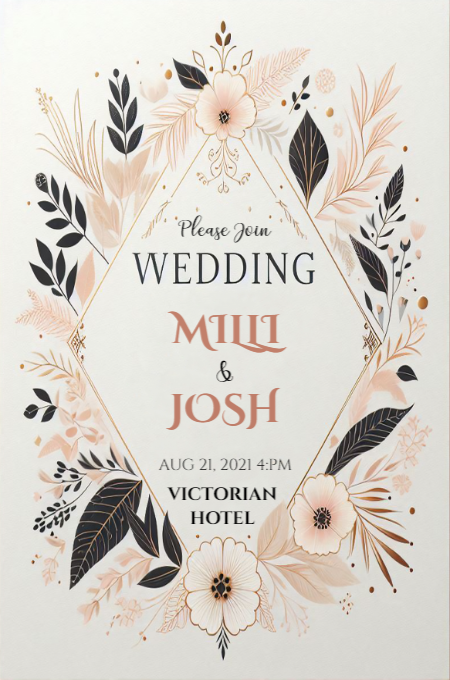 Wedding 117 invitation template