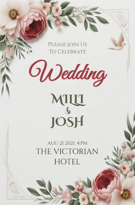 Wedding 121 invitation template