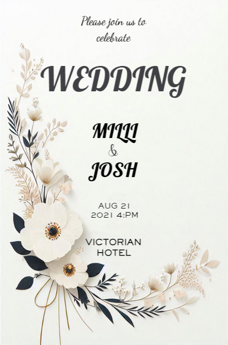 Wedding 124 invitation template
