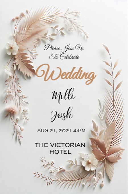 Wedding 129 invitation template
