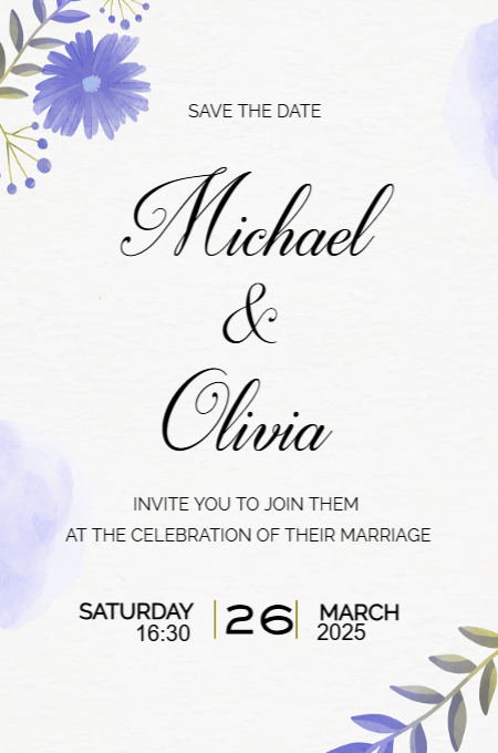 Wedding 137 invitation template