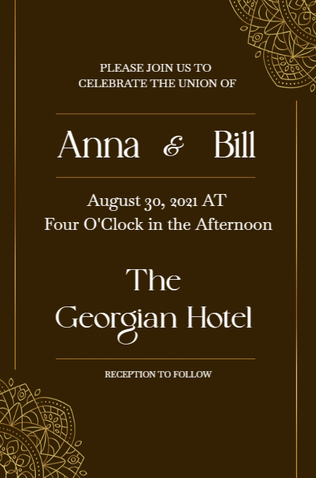 Wedding 16 invitation template