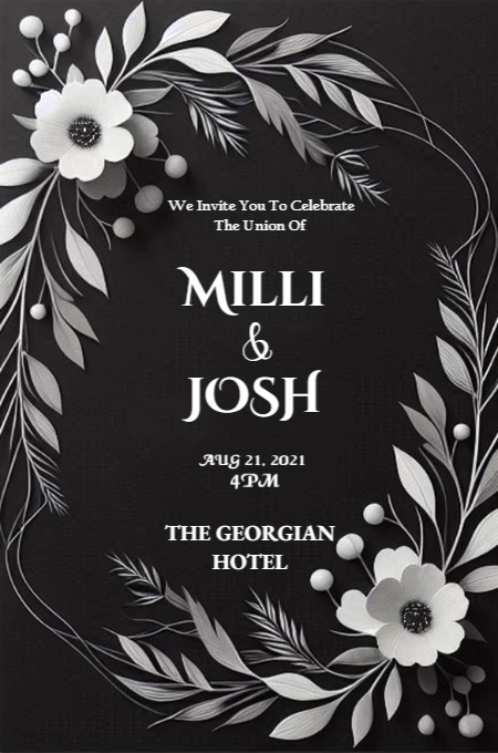 Wedding 72 invitation template