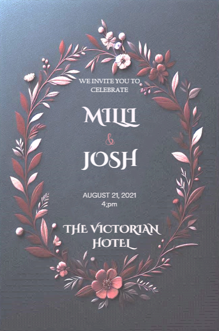 Wedding 77 invitation template