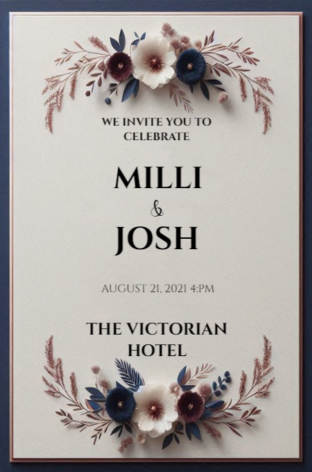 Wedding 78 invitation template