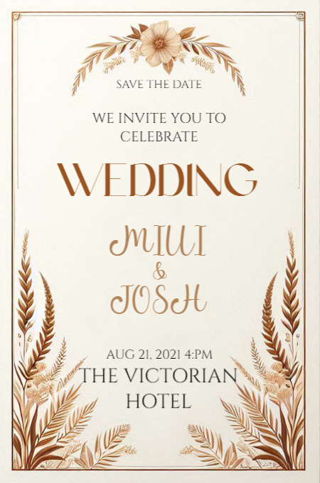 Wedding 87 invitation template