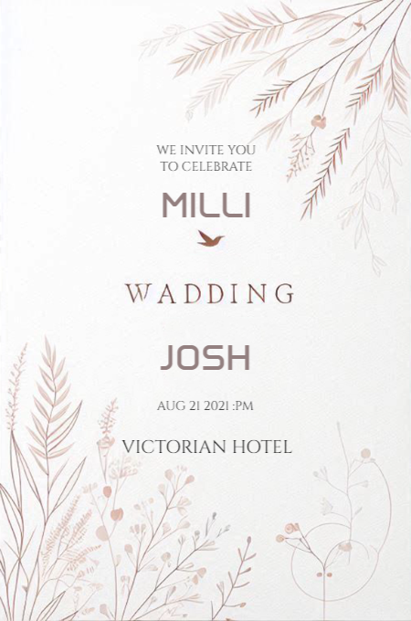 Wedding 89 invitation template