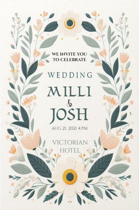 Wedding 94 invitation template